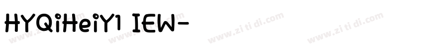 HYQiHeiY1 IEW字体转换